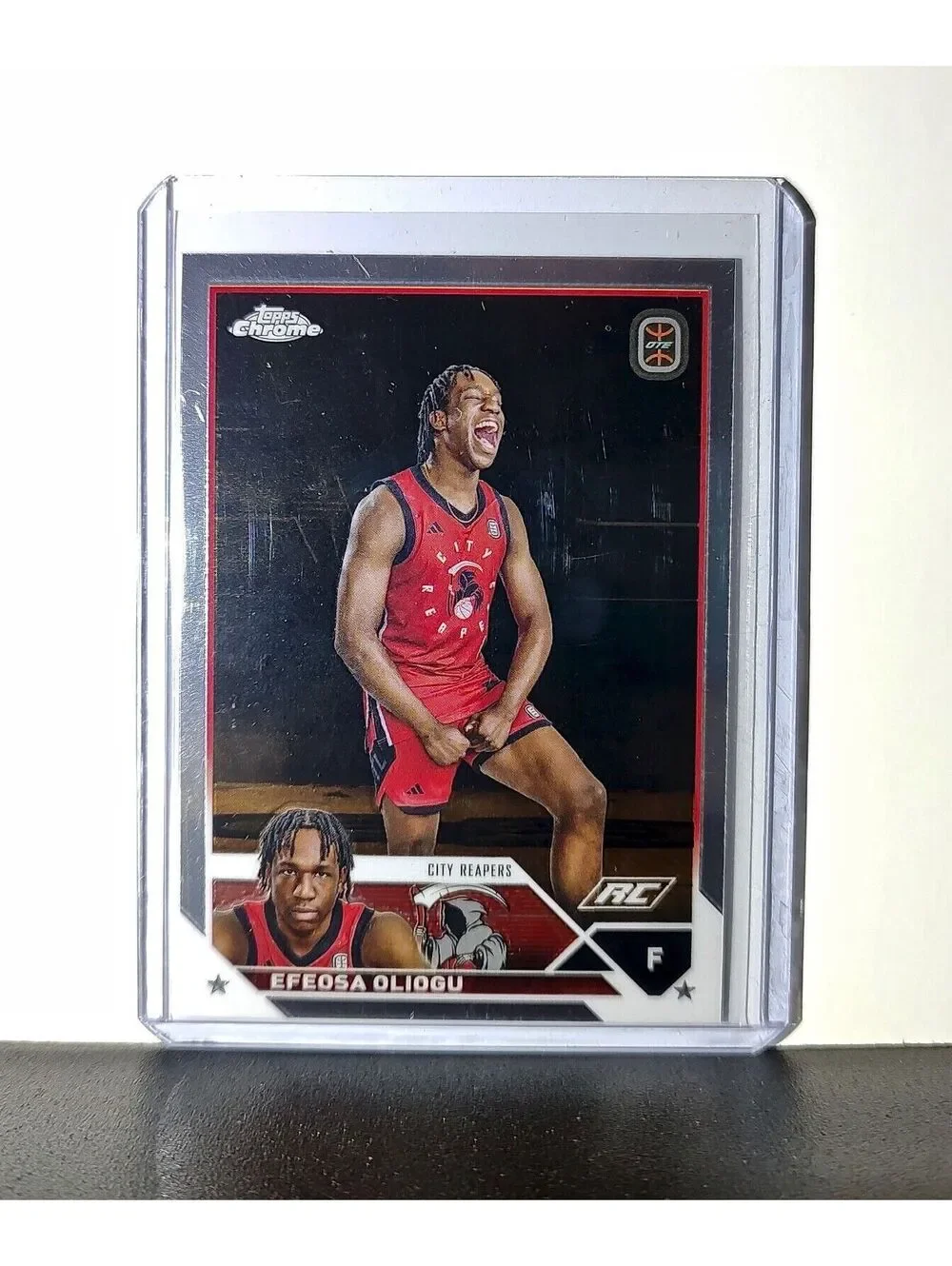 Efeosa Oliogu Rookie Card 2023-24 Topps Chrome Overtime #3 City Reapers